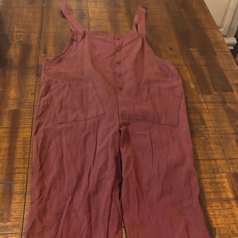 Linen Jumper with Pockets and Button detail NWOT